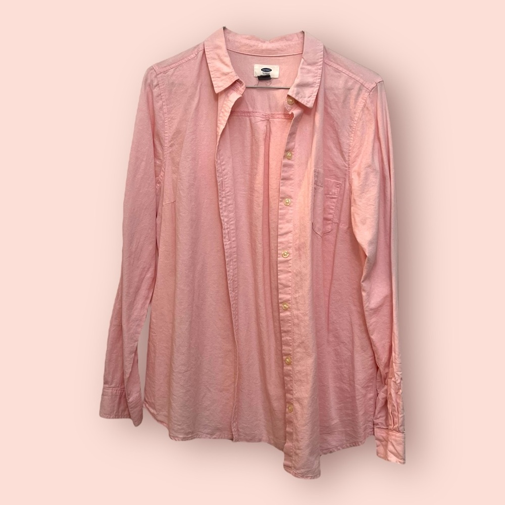 Pink Button-Up Shirt